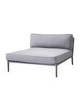 Conic Daybed Modul inkl. Hyndesæt fra Cane-line - Light grey - Jacobsen Plus