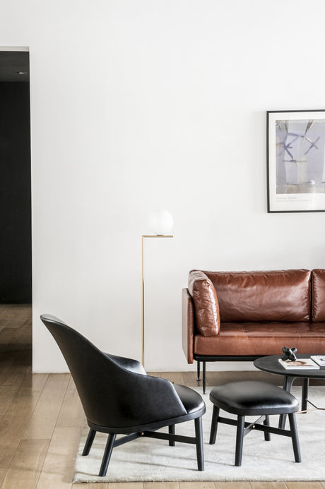 Bund loungestol, sort eg, Hallingdal 130 fra Stellar Works - 2 - Jacobsen Plus