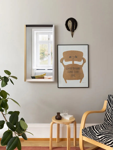 Colour Frame Mirror, medium fra Vitra - Blue - Orange - Jacobsen Plus