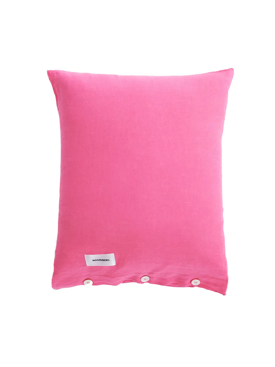 Mother Linen Pillow Cover Single fra Magniberg - Happy Pink / 50 x 70 cm - Jacobsen Plus