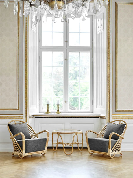 Charlottenborg Lænestol af Arne Jacobsen - A622 Crumble - Beige - Jacobsen Plus