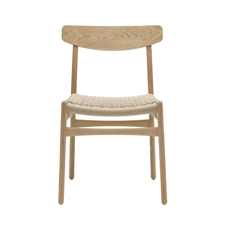 CH23 Spisestol, eg hvidolie af Hans J. Wegner - 1 - Jacobsen Plus