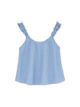 Frill Top, check mix blue fra Aiayu - 1 - Jacobsen Plus