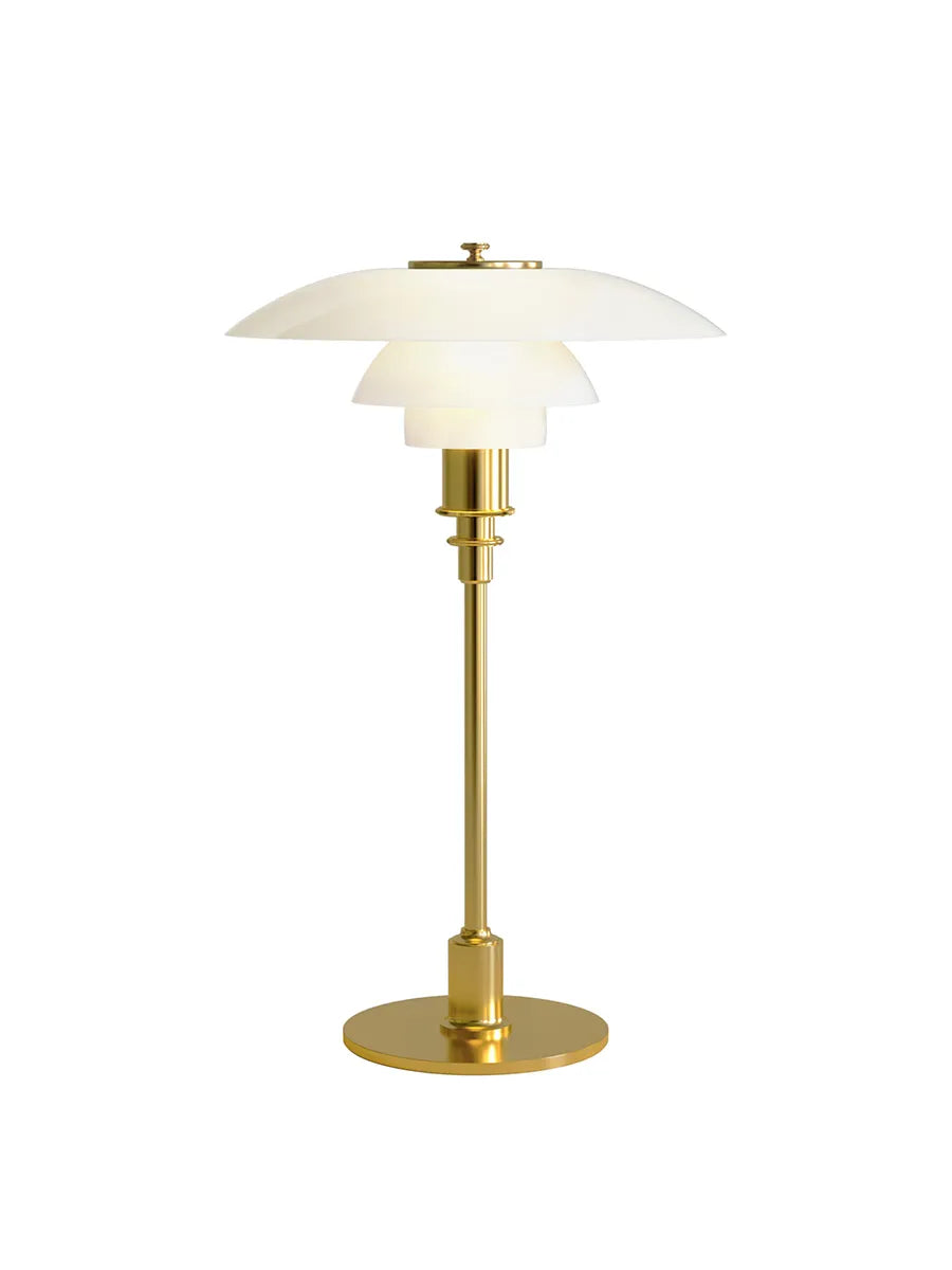 PH 2/1 Bordlampe, messing metalliseret fra Louis Poulsen