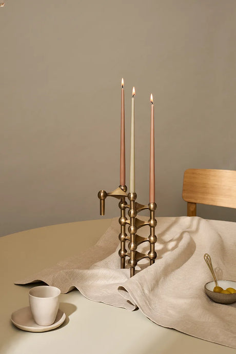 Nagel Lysestage, bronzeret messing fra STOFF Nagel - 1 stk. - Jacobsen Plus