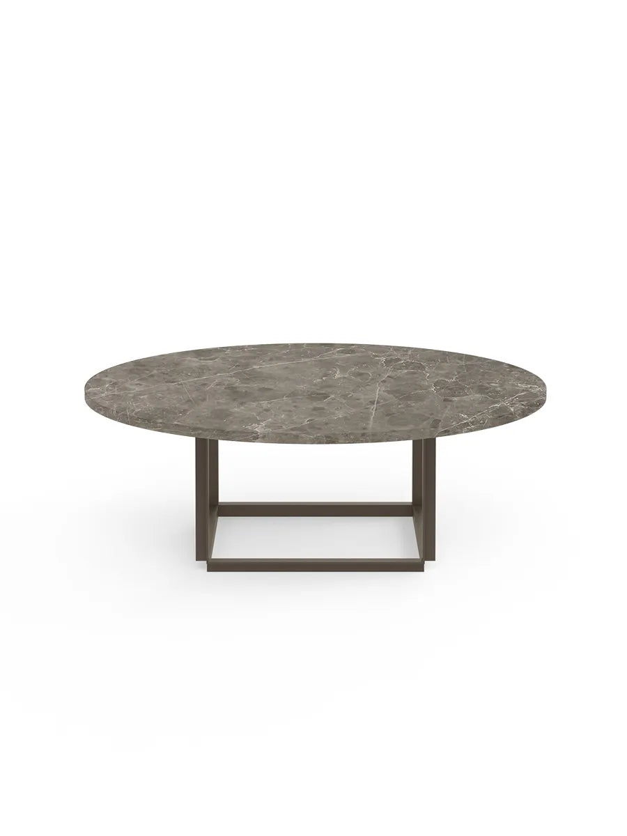 Florence Sofabord Ø90, gris du marais/beige grey fra New Works - 1 - Jacobsen Plus