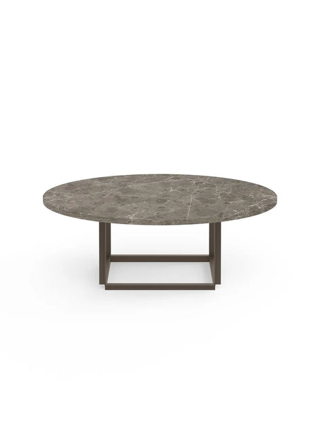 Florence Sofabord Ø90, gris du marais/beige grey fra New Works - 1 - Jacobsen Plus