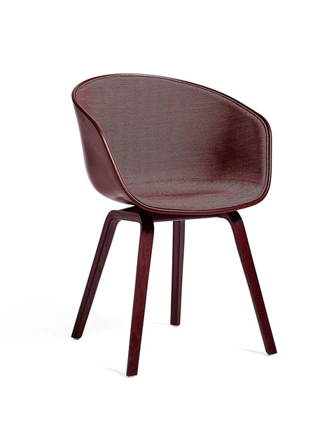 About a Chair AAC22 forsidepolstret, hvid skal fra Hay - White / Remix / Lakeret eg - Jacobsen Plus