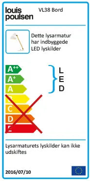 VL38 bordlampe fra Louis Poulsen - Sort - Jacobsen Plus