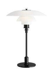 PH 3½-2½ Glas Bordlampe, sort metalliseret fra Louis Poulsen