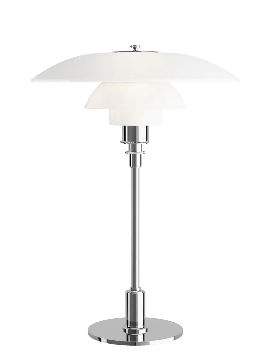 PH 3½-2½ Glas Bordlampe, højglansforkromet fra Louis Poulsen - 1 - Jacobsen Plus