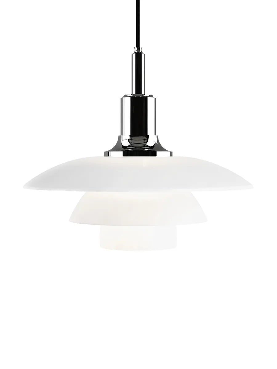 PH 3½-3 Glas Pendel, højglansforkromet fra Louis Poulsen