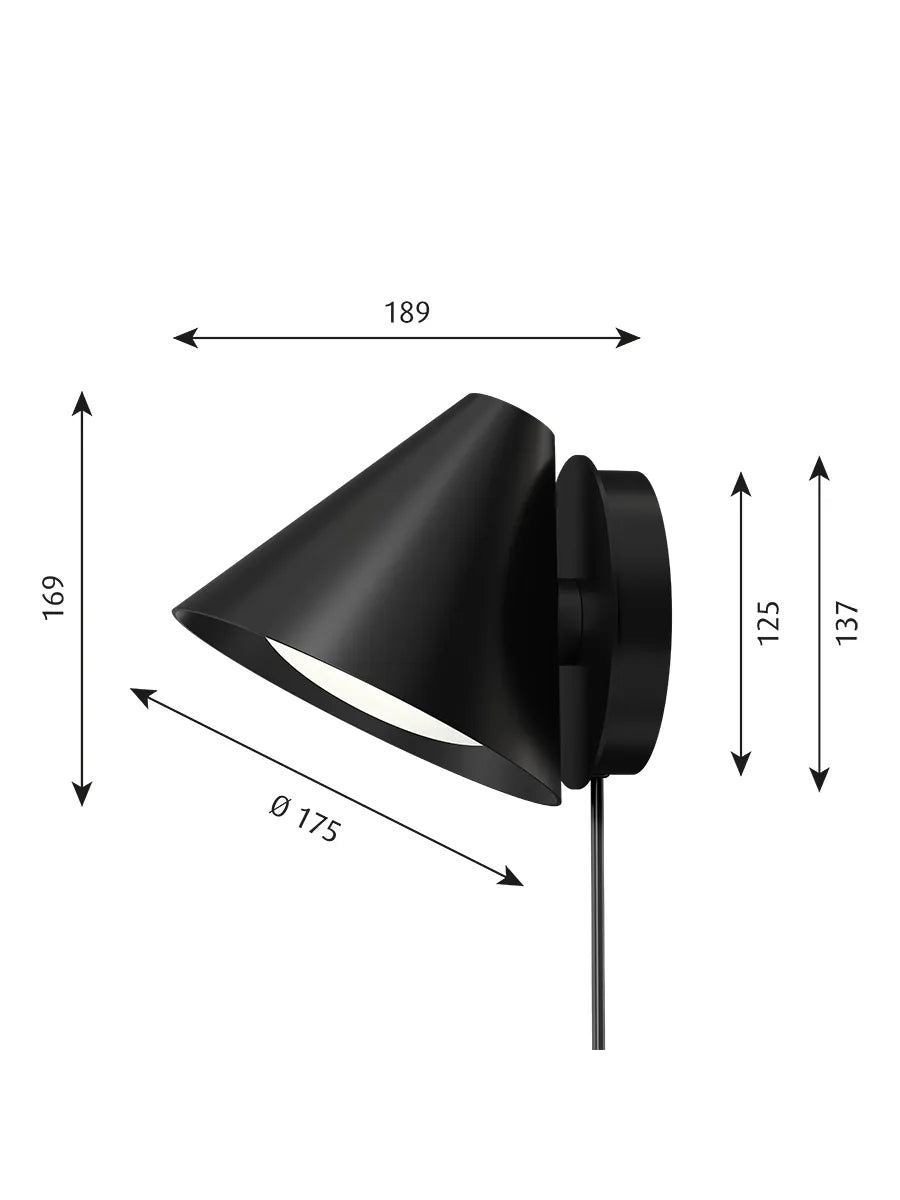 Keglen Væglampe fra Louis Poulsen