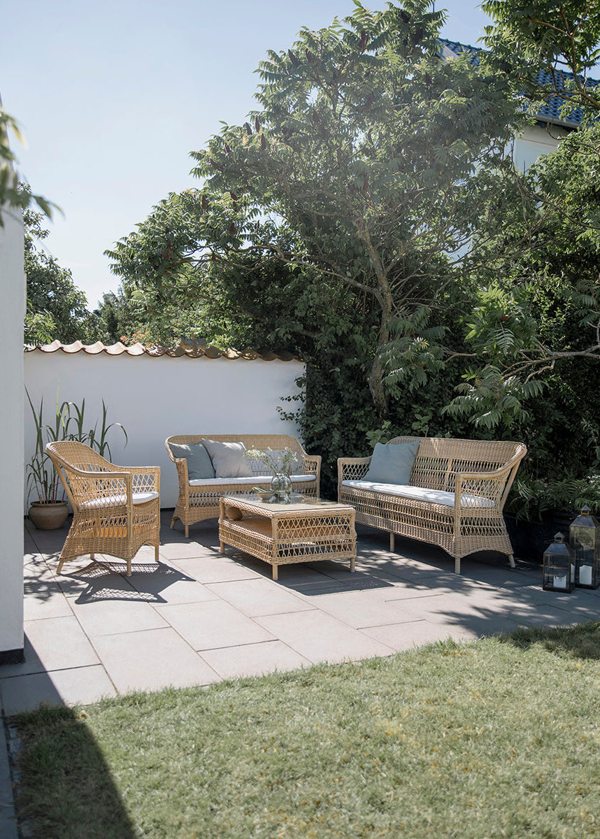 Charlot 3-pers Havesofa, Natural fra Sika-Design