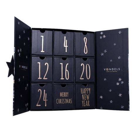 Vondels Adventskalender – Sæt med 9 julekugler - 2 - Jacobsen Plus