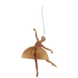 Papirklip ballerina i danseposition fra Ib Laursen - Brun - Jacobsen Plus