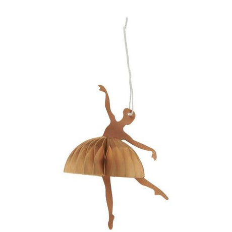 Papirklip ballerina i danseposition fra Ib Laursen - Brun - Jacobsen Plus