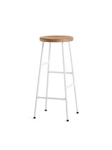 Cornet Barstol fra Hay - High / Oiled oak / Cream white powder coated steel - Jacobsen Plus