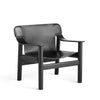 Deep black oak - Black leather