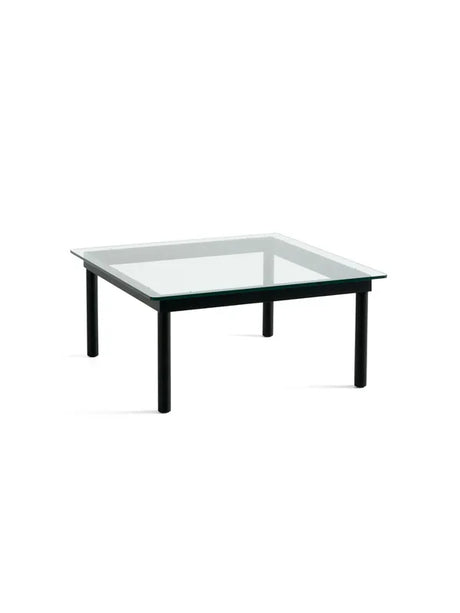 Kofi Sofabord 80x80 fra Hay - Clear glass / Black water-based lacquered oak - Jacobsen Plus