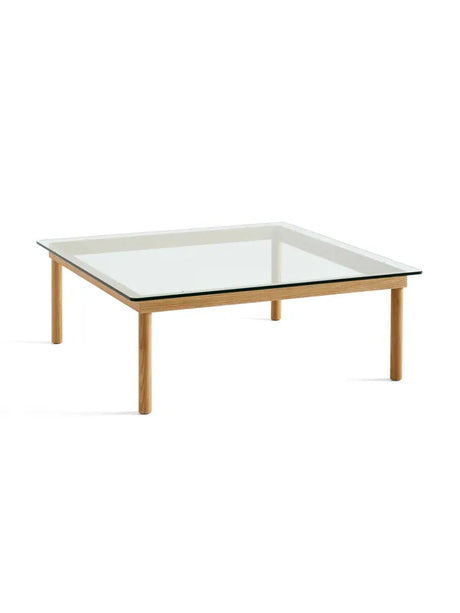 Kofi Sofabord 100x100 fra Hay - Clear glass / Water-based lacquered oak - Jacobsen Plus