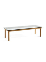 Kofi Sofabord 140x50 fra Hay - Clear glass / Water-based lacquered oak - Jacobsen Plus