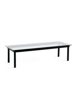 Kofi Sofabord 140x50 fra Hay - Clear glass / Black water-based lacquered oak - Jacobsen Plus