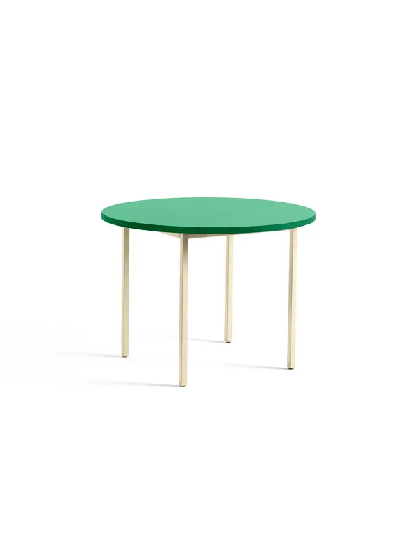 Two-Colour Spisebord Ø105 fra Hay - Green mint / Ivory - Jacobsen Plus