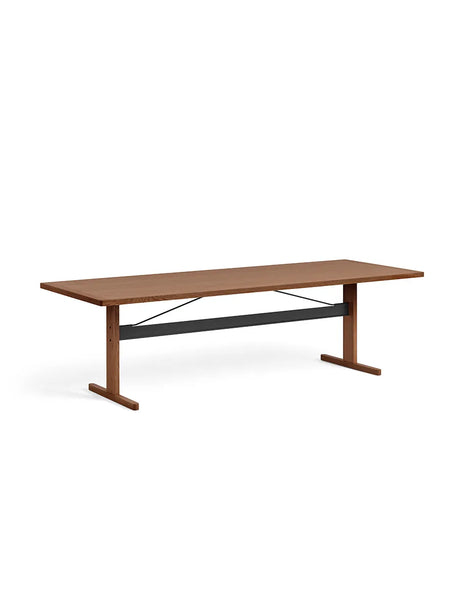 Passerelle Table, L260 cm fra Hay - Water-based lacquered walnut / Ink black / Water-based lacquered walnut - Jacobsen Plus