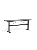 Passerelle High Table, L250 cm fra Hay - Ink black water-based lacquered oak / Ink black / Ink black water-based lacquered oak - Jacobsen Plus