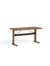 Passerelle Desk, L140 cm fra Hay - Water-based lacquered walnut / Ink black / Water-based lacquered walnut - Jacobsen Plus
