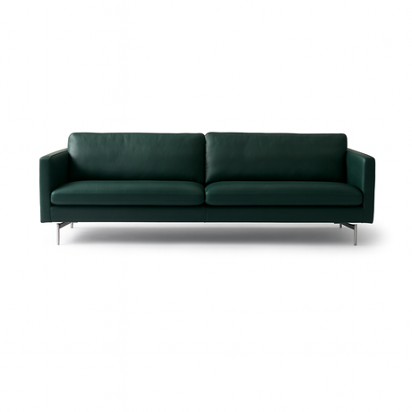 MH276 4 pers. sofa i Baltique anilinlæder fra Mogens Hansen - Baltique 98001 (Grøn) - Jacobsen Plus