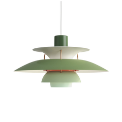 PH 5 Pendel, Hues of green af Poul Henningsen