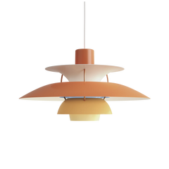 PH 5 Pendel, Hues of orange af Poul Henningsen