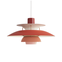 PH 5 Pendel, Hues of red af Poul Henningsen