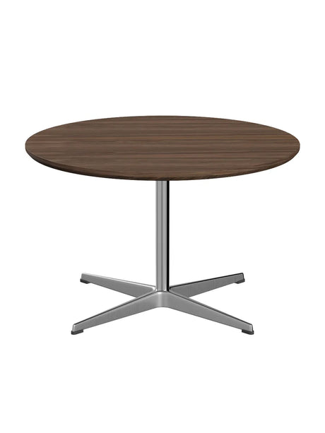 Piet Hein A222 Sofabord, Ø75 cm fra Fritz Hansen - Valnød finér m. finérkant - Jacobsen Plus