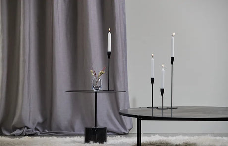 Jupiter Lysestage, sort fra Piet Hein - Table - H: 30 cm - Jacobsen Plus