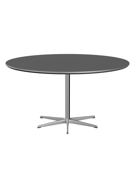 Piet Hein A826 Spisebord, Ø145 cm fra Fritz Hansen - Hvid laminat m. alukant - Jacobsen Plus