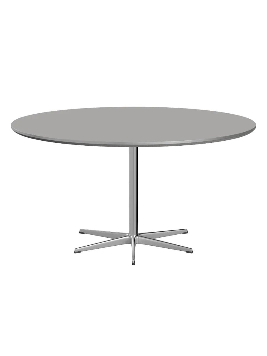 Piet Hein A826 Spisebord, Ø145 cm fra Fritz Hansen - Grey Efeso m. alukant (specialfarve) - Jacobsen Plus