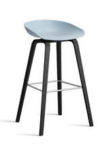About a Stool AAS32 fra Hay - Høj - B 50 x D 46 x H 74-85 cm / Slate Blue / Sortbejdset eg - Jacobsen Plus