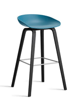 About a Stool AAS32 fra Hay - Høj - B 50 x D 46 x H 74-85 cm / Azure Blue / Sortbejdset eg - Jacobsen Plus