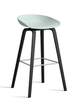About a Stool AAS32 fra Hay - Høj - B 50 x D 46 x H 74-85 cm / Dusty Mint / Sortbejdset eg - Jacobsen Plus