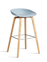 About a Stool AAS32 fra Hay - Høj - B 50 x D 46 x H 74-85 cm / Slate Blue / Lakeret eg - Jacobsen Plus