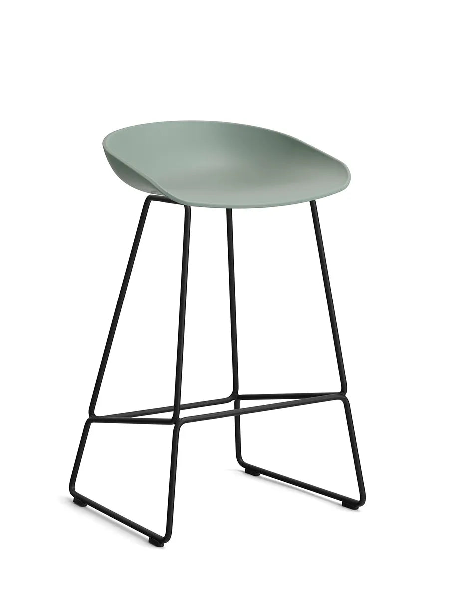  - Lav - B 47 x D 45 x H 65-76 cm / Fall Green / Sort pulverlakeret stål - Jacobsen Plus