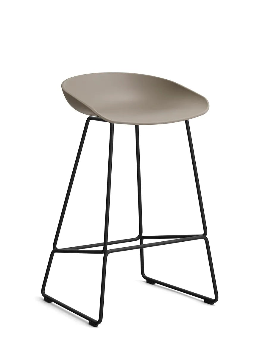  - Lav - B 47 x D 45 x H 65-76 cm / Khaki / Sort pulverlakeret stål - Jacobsen Plus