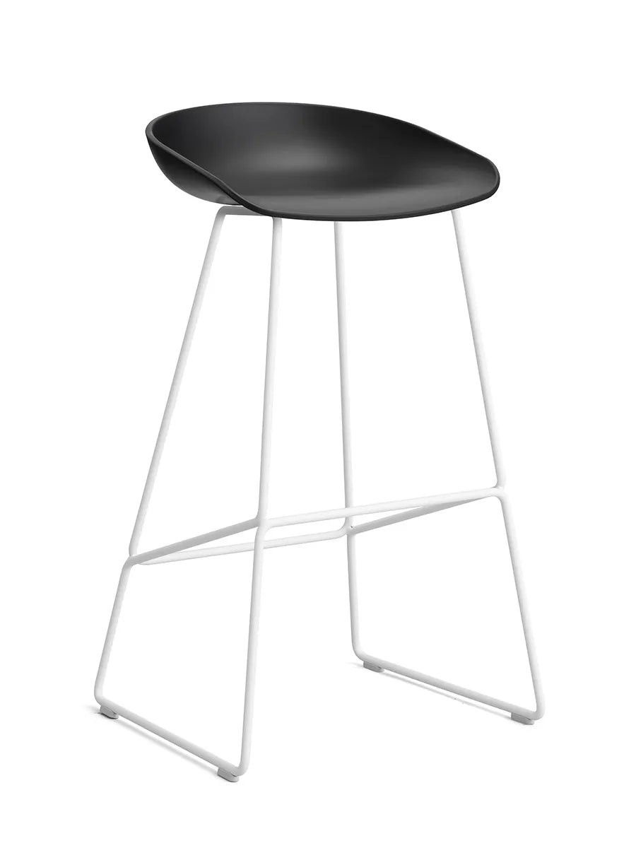  - Høj - B 50 x D 48 x H 75-86 cm / Sort / Hvid pulverlakeret stål - Jacobsen Plus