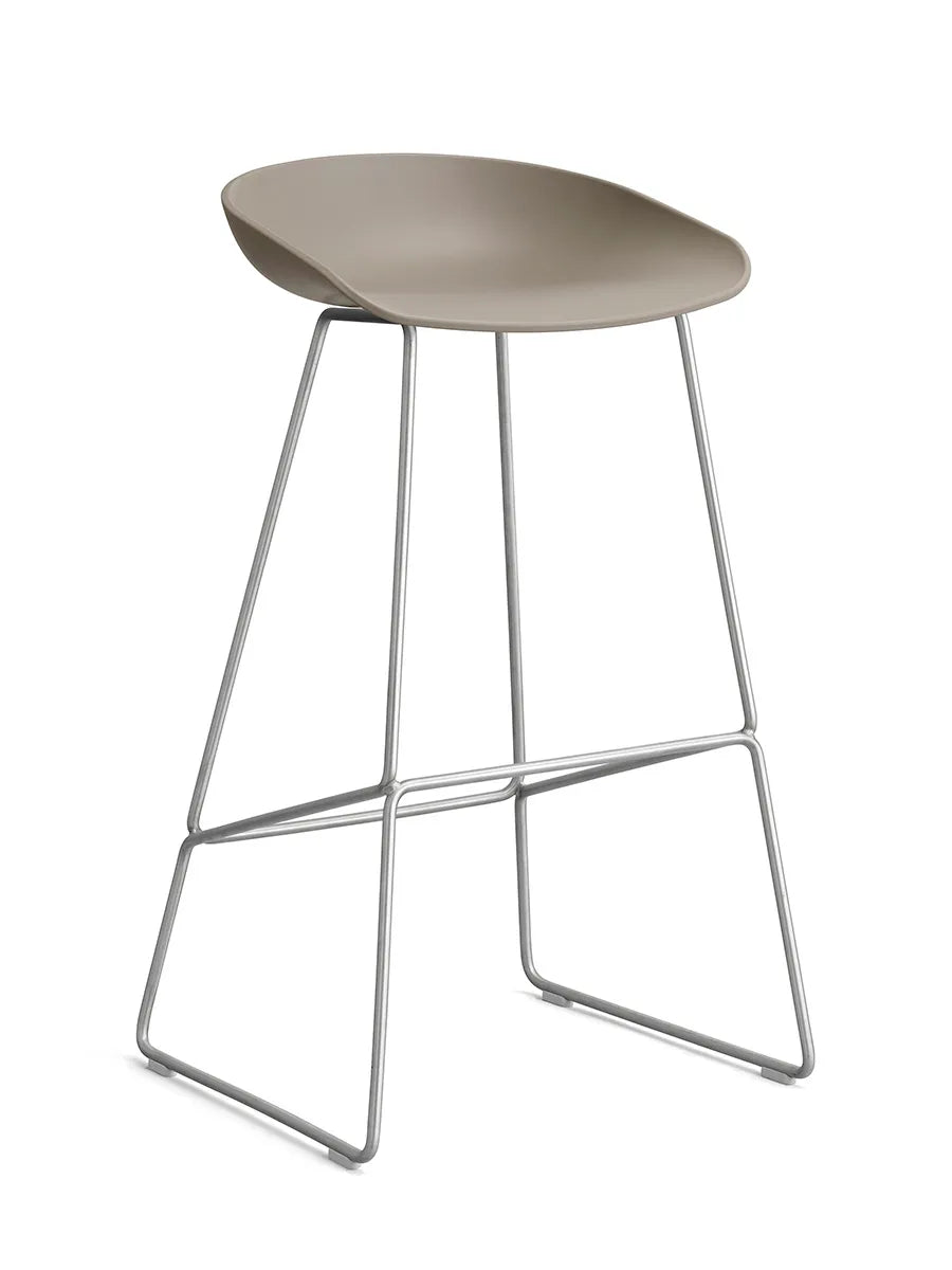 - Høj - B 50 x D 48 x H 75-86 cm / Khaki / Rustfrit stål - Jacobsen Plus