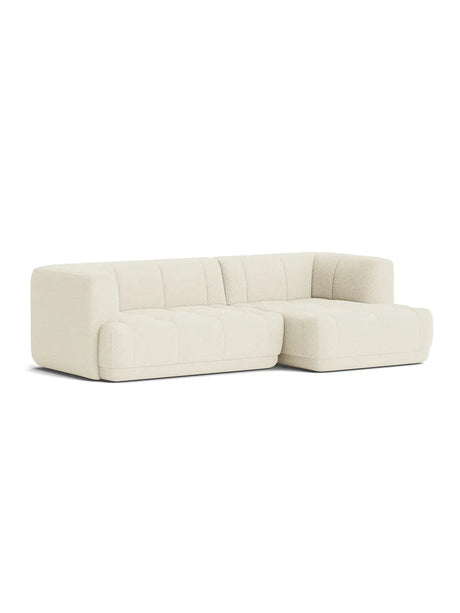 Quilton 2,5 pers. Sofa, Flamiber Cream A5, højre fra Hay - 1 - Jacobsen Plus