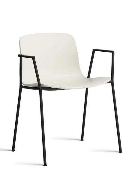 About a Chair AAC18 fra Hay - Melange Cream / Sort pulverlakeret stål - Jacobsen Plus