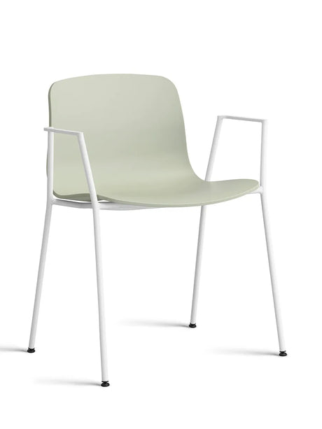 About a Chair AAC18 fra Hay - Pastel green / Hvid pulverlakeret stål - Jacobsen Plus